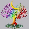 Adult Design By Humans Rainbow Pride Tree of Life By Fluffydstroyer Tank Top - 2 of 2