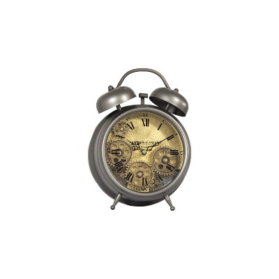 Yosemite Home Decor Gunpowder and Brass Gears Table Top Clock