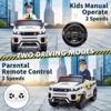 Jojoka 12V Ride on Truck Car for Kids with Remote Control, Megaphone, Flashing Light, Handle, Spring Suspension, Music - 3 of 4