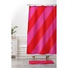 Deny Designs Camilla Foss Bold Striped Shower Curtain Pink : Microfiber, Machine Washable, Non-Slip Backing - 3 of 3