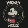 Girl's Disney Mickey Mouse Classic Circle Distressed T-Shirt - 2 of 4