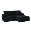 82" L-Shaped Sectional Sofa with Movable Footstool & Storage, 4 Toss Pillows - 3 of 4