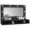 vidaXL Mirror Cabinet Black Engineered wood, acrylic Medium - 4 of 4