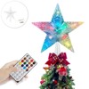 Swtroom 7.8" Christmas Tree Topper Star Tree Topper Lights Fairy Light RGB Night Tree Topper Remote Control Color Changing - 4 of 4
