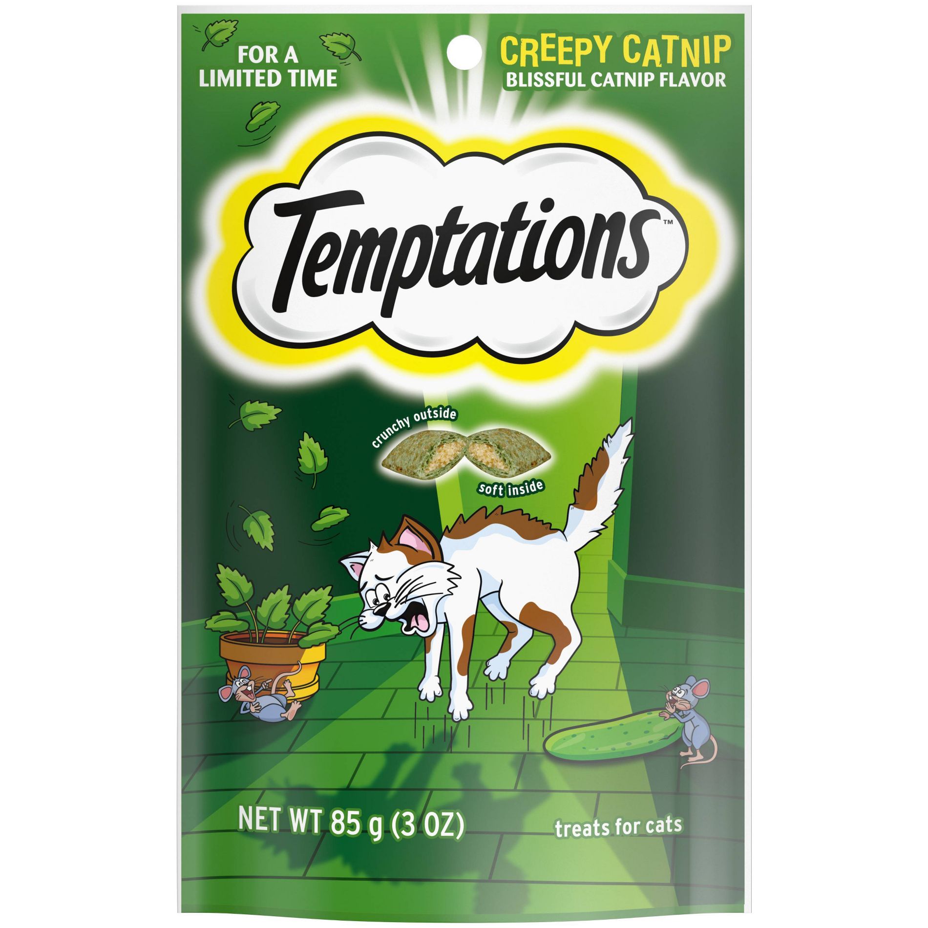 Temptations Creepy Catnip Halloween Cat Treats - 3oz