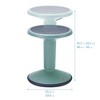 ECR4Kids SitWell Wobble Stool, Adjustable Height - 2 of 4