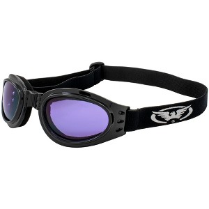 Global Vision Eyewear Adventure Safety Motorcycle Goggles with Purple Lenses - 1 of 4
