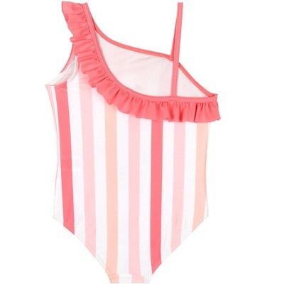 Strawberry Shortcake Big Girls One Piece Bathing Suit UPF 50+ Coral Pink 10-12 — фото 2