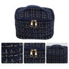 Unique Bargains Plaid Pattern Makeup Bag Cosmetic Travel Bag Woolen Large Makeup Bag for Women 1 Pc - 3 of 4