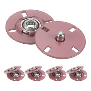 Unique Bargains Alloy Invisible Durable High Hardness Buckle Fasteners Press Studs Buttons 5 Pcs - 1 of 4
