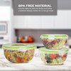 6-Piece Round Food Storage Container Set Click-and-Lock Containers w/Lids BPA-Free Microwave Freezer Dishwasher Safe - image 4 of 4