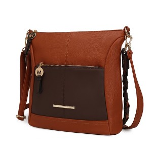 MKF Collection Nala Vegan Color-block Leather Women’s Shoulder Bag by Mia K - 1 of 4