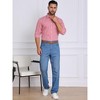 INSPIRE CHIC Men's Long Sleeve Point Collar Long Sleeve Patterned Shirt - 4 of 4