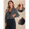 INSPIRE CHIC Women's Notch Lapel Buttons Office Long Sleeve Casual Blazer - 2 of 4