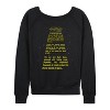 Women's - Star Wars - Empire Strikes Back Crawl Lightweight French Terry Slouchy - image 2 of 4