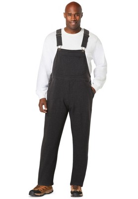 Kingsize Men's Big & Tall Fleece Overalls - Xl, Heather Charcoal : Target