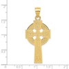Black Bow Jewelry 14k Yellow Gold Polished Celtic Cross Pendant, 21 x 47mm - 4 of 4