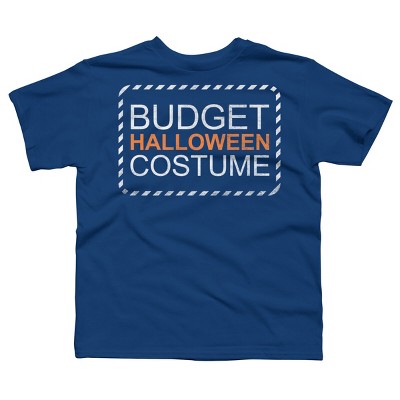 Boy's Design By Humans Budget Halloween By rock3tman T-Shirt
