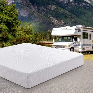 Dyonery RV Mattress 8/10 Inch Memory Foam Mattress with Tencel Cover, Premier Cooling Green Tea/Gel Medium Firm Bed Mattress in Box,White - 1 of 4