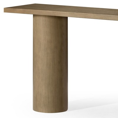 Lana Contemporary Refined Grey Wooden Console Table