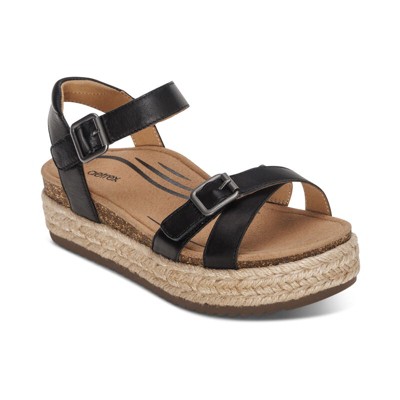 Aetrex Paula Arch Support Platform Sandal