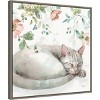 22" x 22" Mint Crush XV by Lisa Audit Framed Canvas Wall Art Print - Amanti Art - 2 of 4