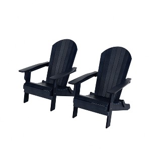 WestinTrends Tuscany HIPS¬¨‚Ä†Outdoor¬¨‚Ä†Patio¬¨‚Ä†Folding¬¨‚Ä†Adirondack¬¨‚Ä†Chair (Set of 2) - 1 of 4