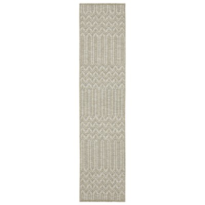 Oriental Weavers Tortuga TR09A Beige/ Black Indoor/Outdoor Area Rug - 1'10" x 7'6"