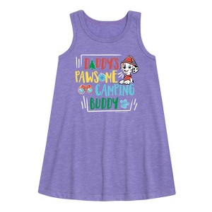 - Paw Patrol - Daddy's Pawsome Camping Buddy Graphic Sleeveless Aline Dress - 1 of 4