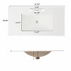 Christopher Knight Home Raisa 35" Modern Bathroom Vanity with Rectangle Ceramic Sink and Open Shelf - 3 of 4