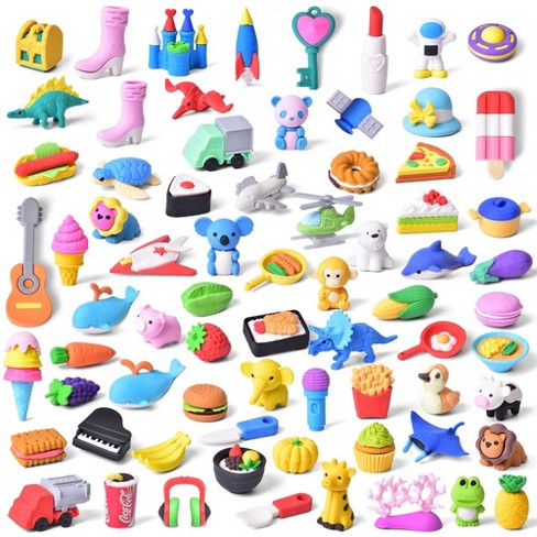 Fun Little Toys 72 PCS Assorted Themed Erasers - image 1 of 4