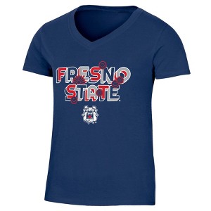 NCAA Fresno State Bulldogs Girls' V-Neck T-Shirt - 1 of 3