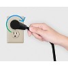 Maximm Power Cord Flat Plug 360° Rotating PC Cable 3 Prong for Desktop, Printer, Scanner, 16 AWG, IEC13 - 2 of 4