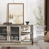 Jojoka Country-Style TV Stand for 55/65/75 Inch TV, Entertainment Center with Open Storage Shelves - 4 of 4