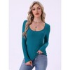 INSPIRE CHIC Women's Thermal Shirts Base Layer Long Sleeve Underwear Fall Winter Pajama Tops Basic Shirt - 2 of 4