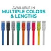 Monoprice Cat6 Ethernet Patch Cable - 7 Feet - Black (12 Pack) Snagless RJ45, 550MHz, UTP, Pure Bare Copper Wire, 24AWG - FLEXboot Series - 3 of 4