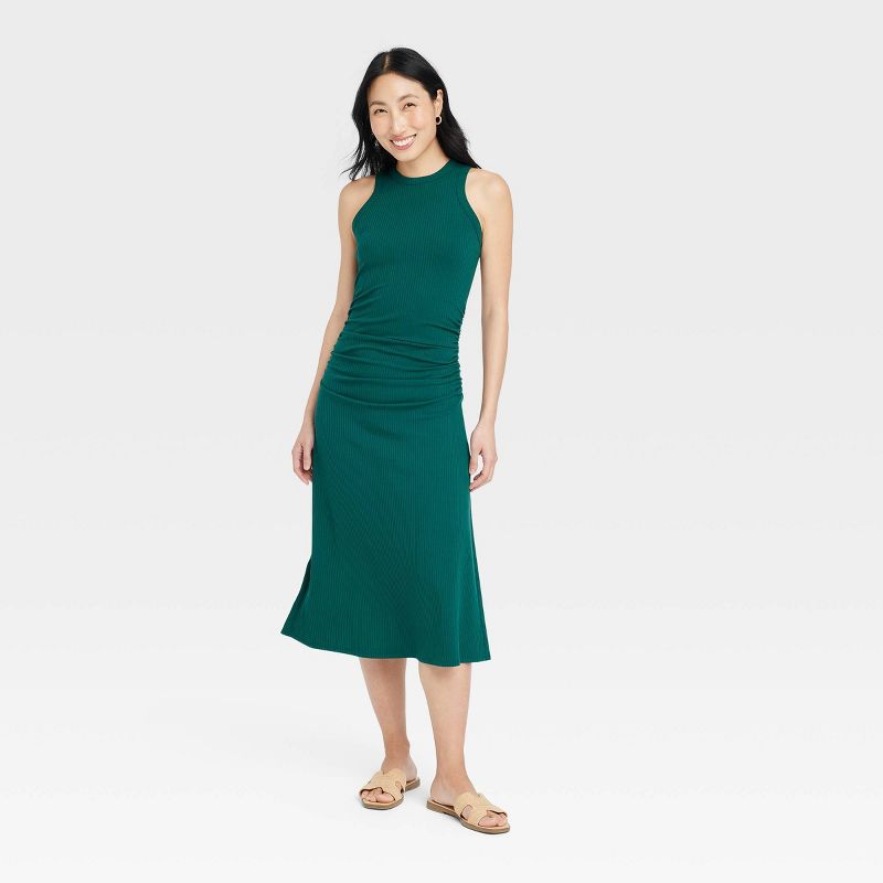 Women's Rib Knit Midi Bodycon Dress - A New Day™, 1 of 5