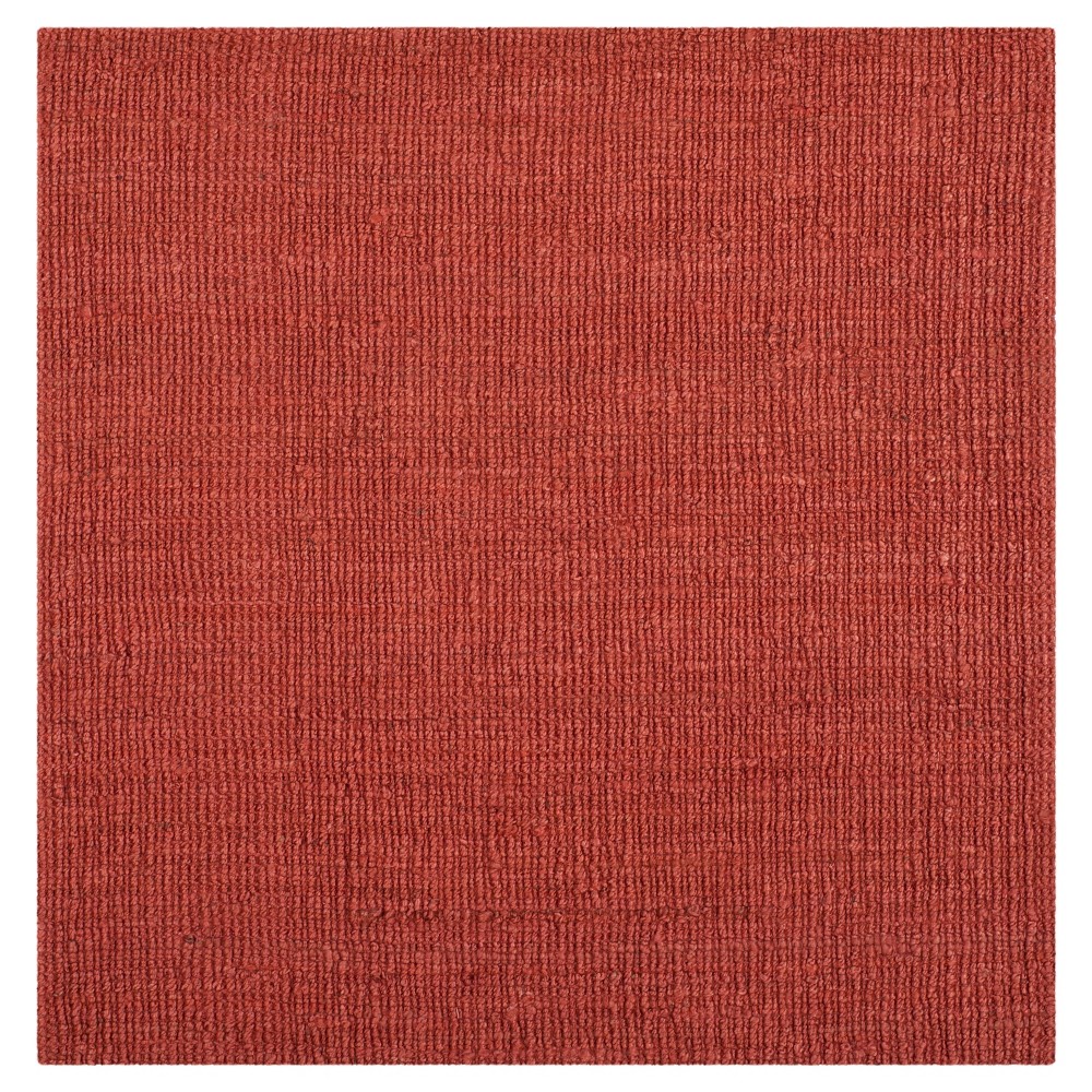 Serena Natural Fiber Area Rug - Rust (8' X 8') - Safavieh