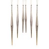 Melrose Gold and Silver Ombre Drop Ornament (Set of 6) - 2 of 3