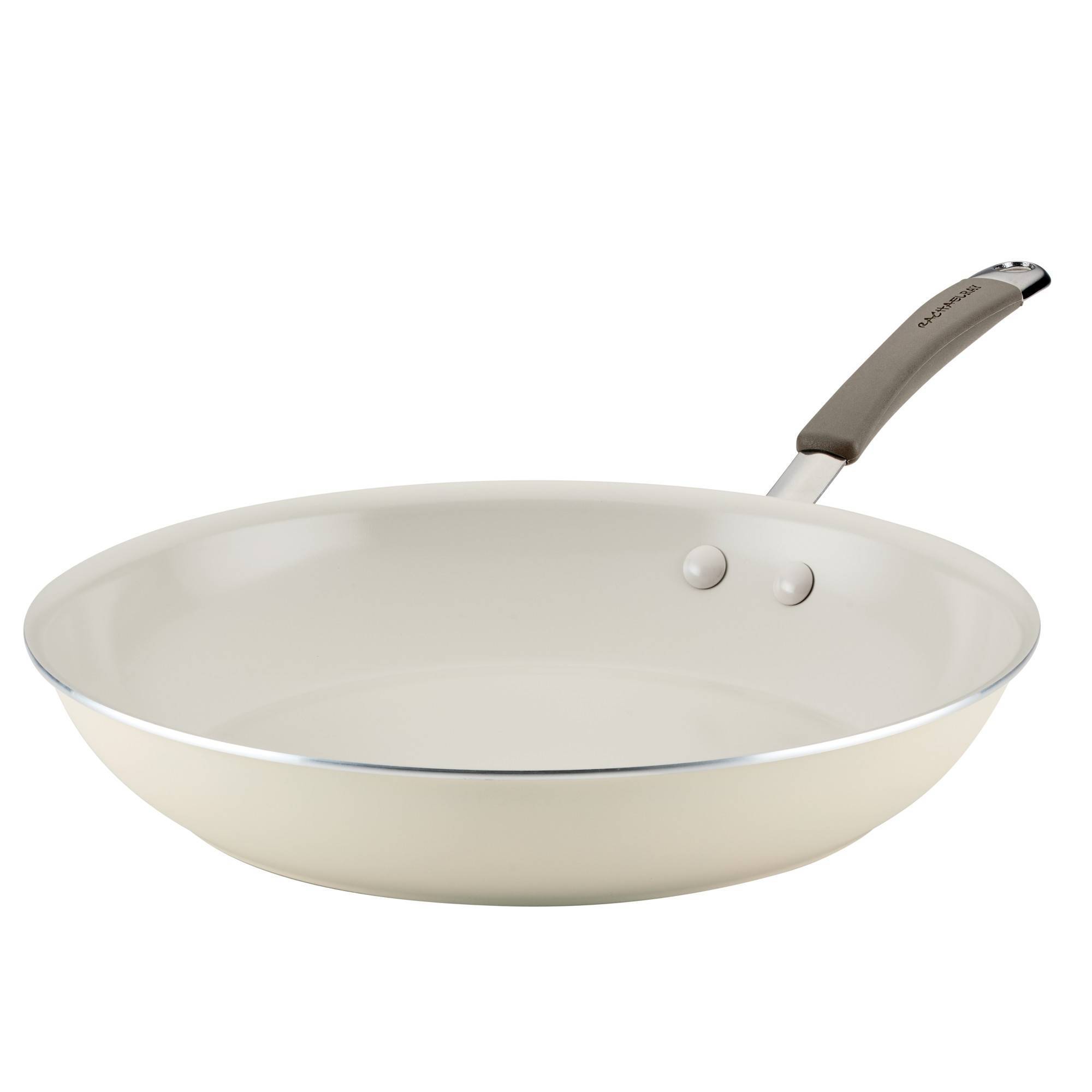 Rachael Ray 12.5" Cucina Ceramic Nonstick Frying Pan Almond