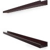 Kiera Grace (Set of 2) 44" Kaylen Floating Shelves Espresso: Traditional Style, MDF, No Assembly, Metal Hardware - 2 of 4