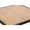 Nordlys Industrial Black Metal and Wood Side Table Industrial Style Living Room - 3 of 4