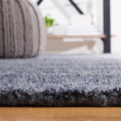 Handmade Black Wool Tufted Rectangular 8' x 10' Area Rug