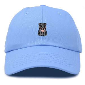 Dalix Hippo Embroidered Cotton Dad Hat Cute Animal Design Adjustable Baseball Cap for Everyday Wear Womens - 1 of 4