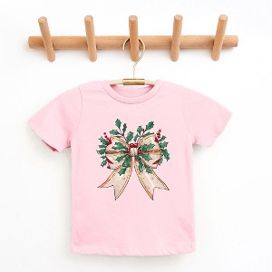 The Juniper Shop Holly Leaves Coquette Youth Short Sleeve Tee - 1 of 3