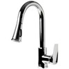 ALFI Polished Chrome Square Gooseneck Pull Down Kitchen Faucet - 2 of 4