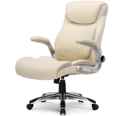 COMHOMA 400lbs Big and Tall Office Chair, Leather Executive Chair, Height Adjustable