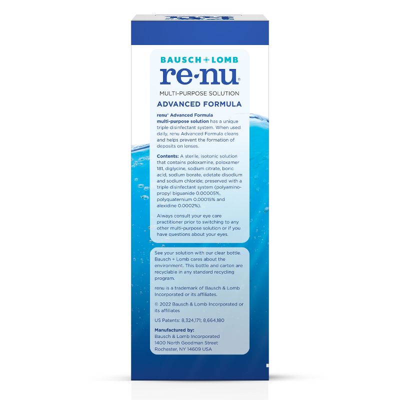 Renu Contact solution, Advanced Triple Disinfectant Formula, 5 of 10