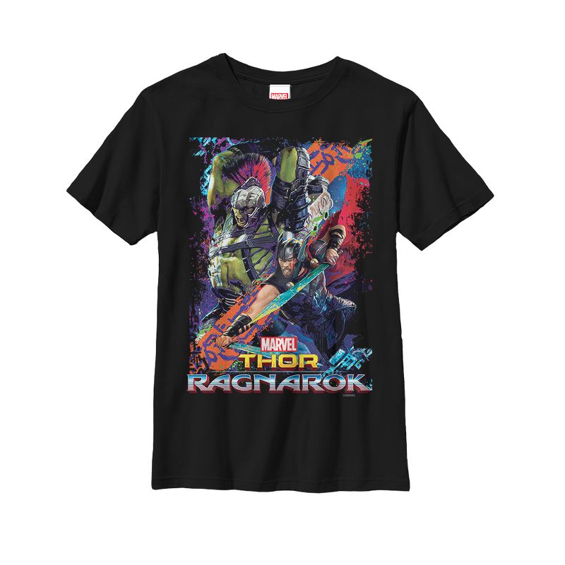 Boy's Marvel Thor: Ragnarok Hulk Color Frame T-Shirt, 1 of 5