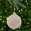 Northlight Geometric Glass Ball Christmas Ornament - 4" - White - image 2 of 4